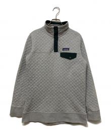 Patagonia（パタゴニア）の古着「コットンキルトスナップTプルオーバー」｜グレー
