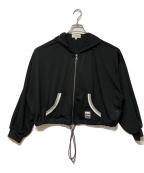 AVIREXアヴィレックス）の古着「メッシュジップジャケット」｜ブラック