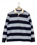 POLO RALPH LAURENポロ・ラルフローレン）の古着「ラガーシャツ」｜スカイブルー×ブルー