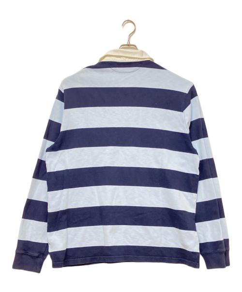 POLO RALPH LAUREN（ポロ・ラルフローレン）POLO RALPH LAUREN (ポロ・ラルフローレン) ラガーシャツ スカイブルー×ブルー サイズ: XLの古着・服飾アイテム