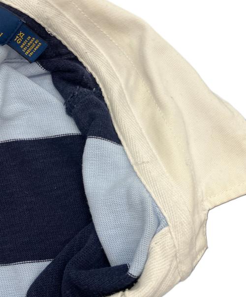 POLO RALPH LAUREN（ポロ・ラルフローレン）POLO RALPH LAUREN (ポロ・ラルフローレン) ラガーシャツ スカイブルー×ブルー サイズ: XLの古着・服飾アイテム