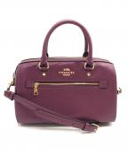 COACHコーチ）の古着「2WAYバッグ」｜パープル