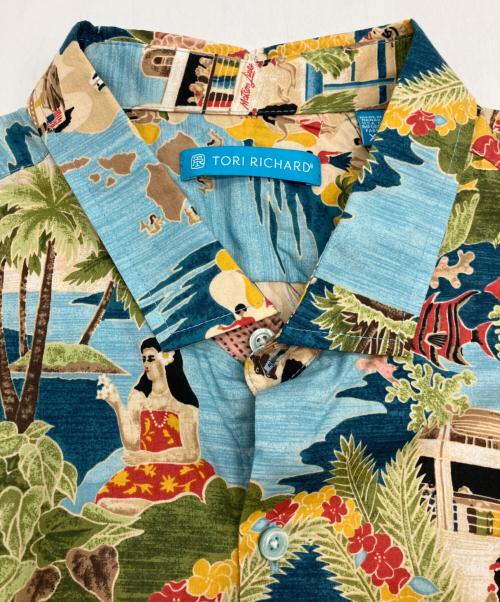 TORI RICHERD（トリ リチャード）TORI RICHERD (トリ リチャード) BOAT DAY ALOHA ブルー サイズ:XLの古着・服飾アイテム