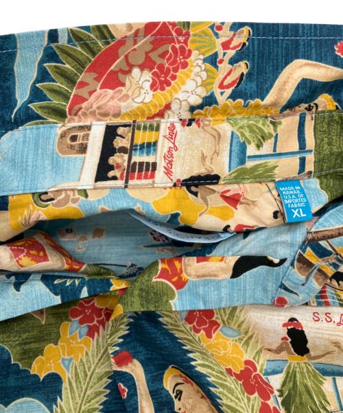 TORI RICHERD（トリ リチャード）TORI RICHERD (トリ リチャード) BOAT DAY ALOHA ブルー サイズ:XLの古着・服飾アイテム