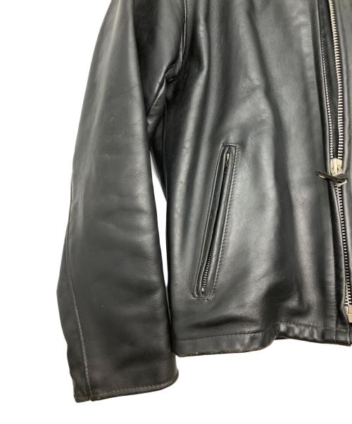 Schott（ショット）Schott (ショット) ボアライナー付シングルライダースレザージャケット ブラック サイズ:40の古着・服飾アイテム