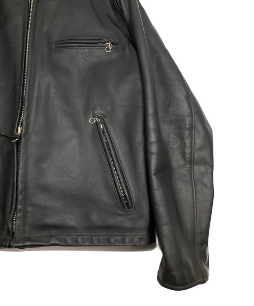 Schott（ショット）Schott (ショット) ボアライナー付シングルライダースレザージャケット ブラック サイズ:40の古着・服飾アイテム