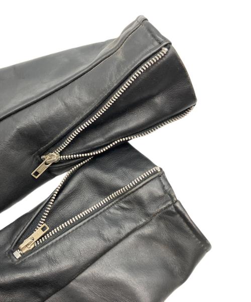 Schott（ショット）Schott (ショット) ボアライナー付シングルライダースレザージャケット ブラック サイズ:40の古着・服飾アイテム