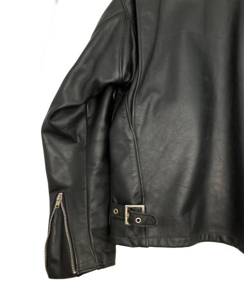 Schott（ショット）Schott (ショット) ボアライナー付シングルライダースレザージャケット ブラック サイズ:40の古着・服飾アイテム