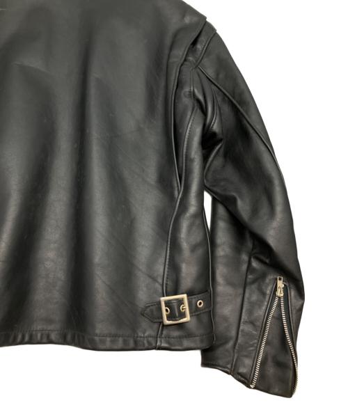 Schott（ショット）Schott (ショット) ボアライナー付シングルライダースレザージャケット ブラック サイズ:40の古着・服飾アイテム