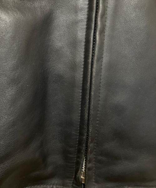 Schott（ショット）Schott (ショット) ボアライナー付シングルライダースレザージャケット ブラック サイズ:40の古着・服飾アイテム