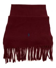 POLO RALPH LAUREN（ポロ・ラルフローレン）の古着「カシミヤストール」｜ボルドー