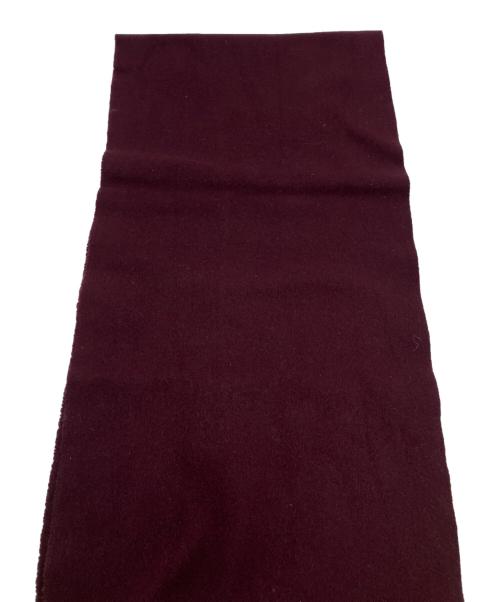 POLO RALPH LAUREN（ポロ・ラルフローレン）POLO RALPH LAUREN (ポロ・ラルフローレン) カシミヤストール ボルドーの古着・服飾アイテム