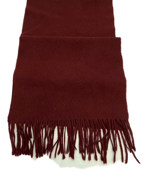 POLO RALPH LAUREN（ポロ・ラルフローレン）POLO RALPH LAUREN (ポロ・ラルフローレン) カシミヤストール ボルドーの古着・服飾アイテム