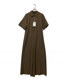 Adam et Rope（アダム エ ロペ）の古着「ポロシャツオールインワン」｜ブラウン