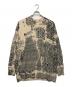 AMERI（アメリ）の古着「UND VINTAGE LIKE HANDWRITING OVER KNIT　ダメージ加工オーバーサイズニット」｜ベージュ×ブラック