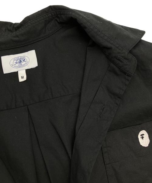 A BATHING APE（ア ベイシング エイプ）A BATHING APE (アベイシングエイプ) 長袖シャツ ブラック サイズ:SIZE Mの古着・服飾アイテム
