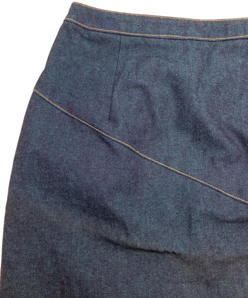 B-chad（ビーチャード）B-chad (ビーチャード) デニムスカート ネイビー×グリーン サイズ:9ARの古着・服飾アイテム