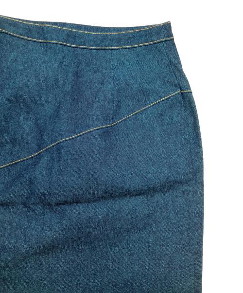 B-chad（ビーチャード）B-chad (ビーチャード) デニムスカート ネイビー×グリーン サイズ:9ARの古着・服飾アイテム