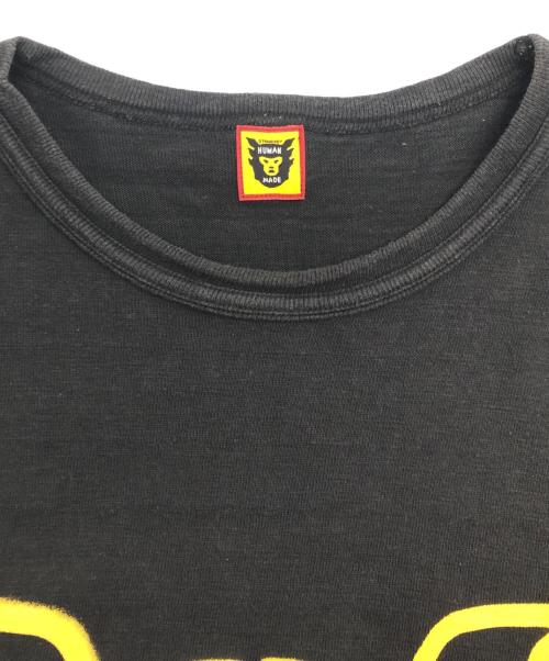 HUMAN MADE（ヒューマンメイド）HUMAN MADE (ヒューマンメイド) 半袖カットソー グレー×イエロー サイズ:2XLの古着・服飾アイテム