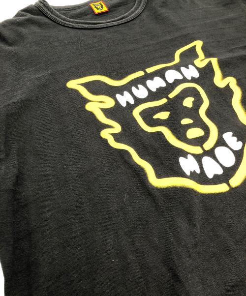 HUMAN MADE（ヒューマンメイド）HUMAN MADE (ヒューマンメイド) 半袖カットソー グレー×イエロー サイズ:2XLの古着・服飾アイテム