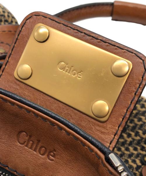 Chloe（クロエ）Chloe (クロエ) ハンドバッグ ブラック×ブラウン×ベージュの古着・服飾アイテム