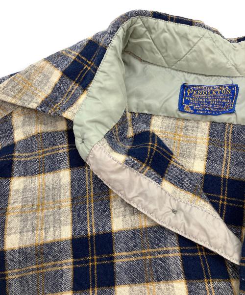 PENDLETON（ペンドルトン）PENDLETON (ペンドルトン) ネルシャツ グレー×ネイビー サイズ:SIZE Mの古着・服飾アイテム