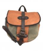 FILSONフィルソン）の古着「フィールドバッグ」｜ベージュ×ブラウン