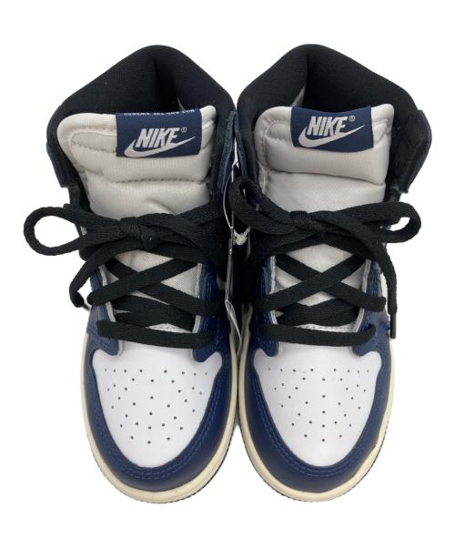 NIKE（ナイキ）NIKE (ナイキ) AIR JORDAN1 ネイビー×ホワイト サイズ:16の古着・服飾アイテム