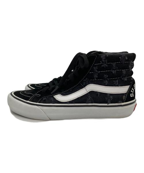 VANS×Supreme（ヴァンズ×シュプリーム）VANS×Supreme (ヴァンズ×シュプリーム) スニーカー ブラック×ホワイト サイズ:26の古着・服飾アイテム