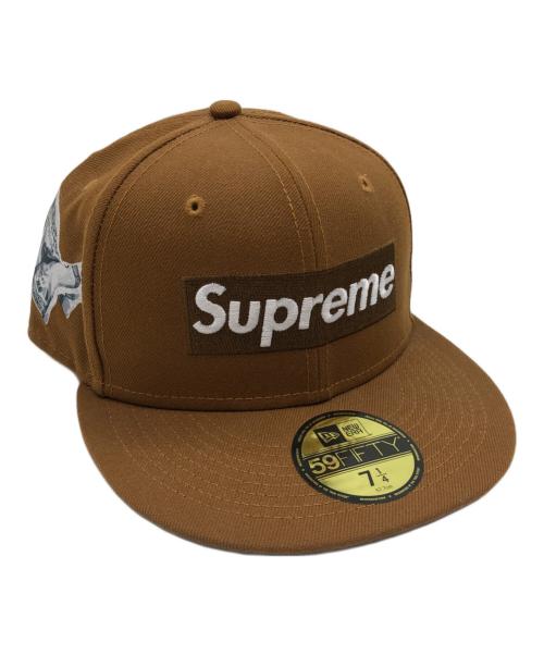 NewEra×Supreme（ニューエラ×シュプリーム）NewEra×Supreme (ニューエラ×シュプリーム) money Box Logo Suprem　キャップ ブラウンの古着・服飾アイテム