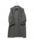 MAISON SPECIALメゾンスペシャル）の古着「Clear Melton Balmacaan Coat」｜グレー