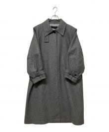 MAISON SPECIAL（メゾンスペシャル）の古着「Clear Melton Balmacaan Coat」｜グレー