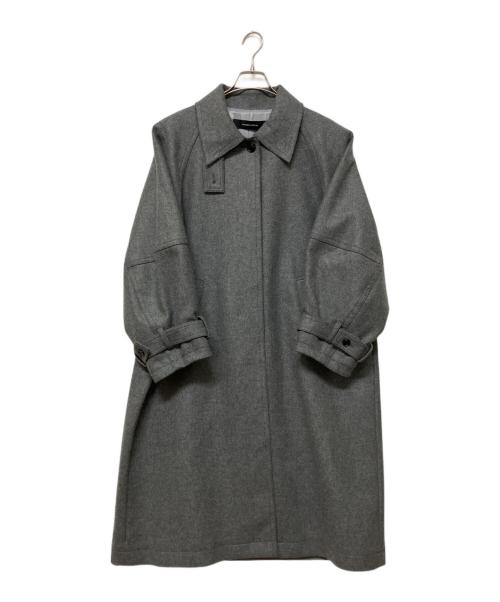 MAISON SPECIAL（メゾンスペシャル）MAISON SPECIAL (メゾンスペシャル) Clear Melton Balmacaan Coat グレー サイズ:36の古着・服飾アイテム