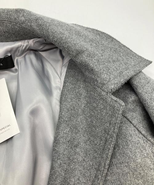 MAISON SPECIAL（メゾンスペシャル）MAISON SPECIAL (メゾンスペシャル) Clear Melton Balmacaan Coat グレー サイズ:36の古着・服飾アイテム