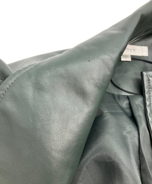 moussy（マウジー）moussy (マウジー) フェイクレザージャケット グリーン サイズ:1の古着・服飾アイテム
