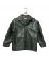 moussy（マウジー）の古着「フェイクレザージャケット」｜グリーン