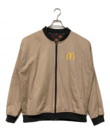 graniph×マクドナルド（グラニフ×マクドナルド）の古着「リバーシブルジャケット」｜ベージュ×ブラック