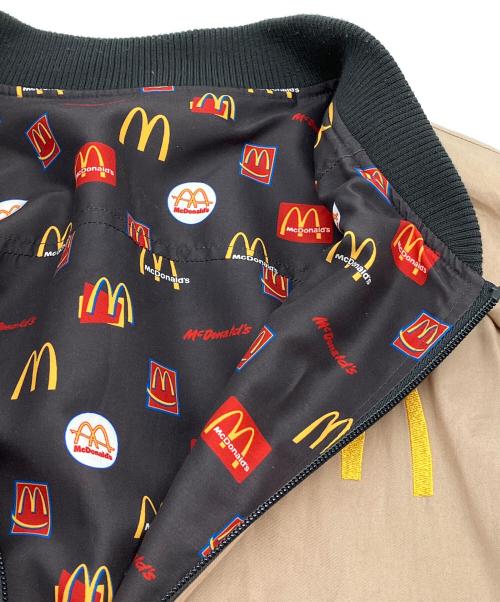 graniph（グラニフ）graniph (グラニフ) マクドナルド (マクドナルド) リバーシブルジャケット ベージュ×ブラック サイズ:Mの古着・服飾アイテム