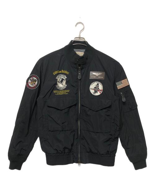 AVIREX（アヴィレックス）AVIREX (アヴィレックス) ミリタリージャケット ブラック サイズ: Mの古着・服飾アイテム