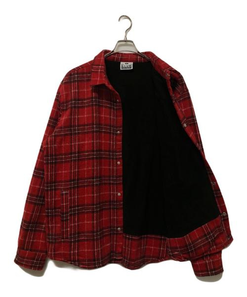 PROCLUB（プロクラブ）PROCLUB (プロクラブ) ワークシャツ レッド サイズ:XLの古着・服飾アイテム