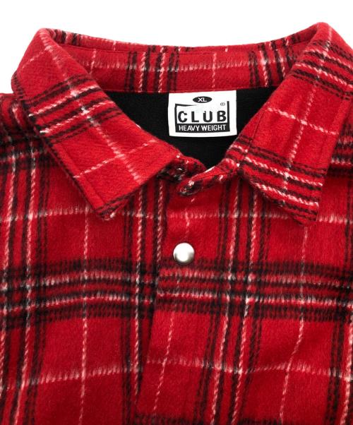 PROCLUB（プロクラブ）PROCLUB (プロクラブ) ワークシャツ レッド サイズ:XLの古着・服飾アイテム