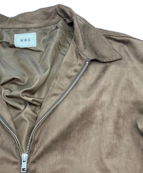 W.W.G（フーズフーギャラリー）W.W.G (フーズフーギャラリー) ジップジャケット ブラウン サイズ:Freeの古着・服飾アイテム