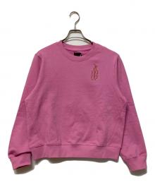 EVISU（エヴィス）の古着「クルーネックスウェット」｜ピンク