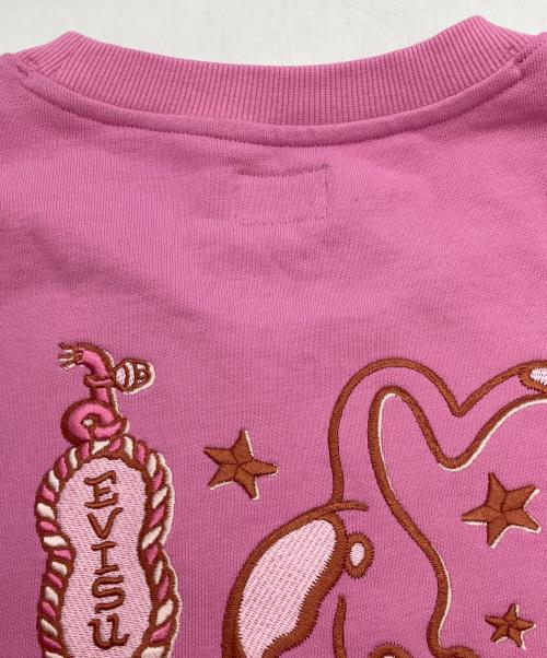 EVISU（エヴィス）EVISU (エヴィス) クルーネックスウェット ピンク サイズ:Lの古着・服飾アイテム