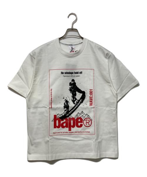 A BATHING APE（ア ベイシング エイプ）A BATHING APE (ア ベイシング エイプ) 半袖Tシャツ ホワイト サイズ:SIZE Mの古着・服飾アイテム