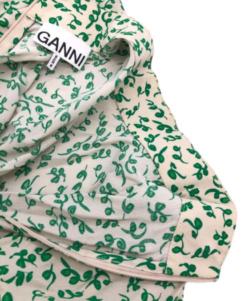 GANNI（ガニー）Ganni (ガニー) 長袖ワンピース グリーン サイズ:32の古着・服飾アイテム