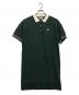 LACOSTE（ラコステ）の古着「半袖ワンピース」｜グリーン×ホワイト