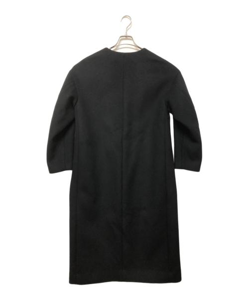 CITY（シティ）CITY (シティ) ノーカラーコート ブラック サイズ:Lの古着・服飾アイテム