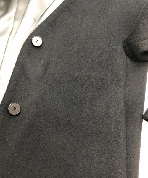 CITY（シティ）CITY (シティ) ノーカラーコート ブラック サイズ:Lの古着・服飾アイテム