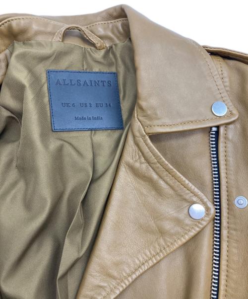 ALL SAINTS（オールセインツ）ALL SAINTS (オールセインツ) BALFERN BIKER ブラウン サイズ:SIZE Sの古着・服飾アイテム